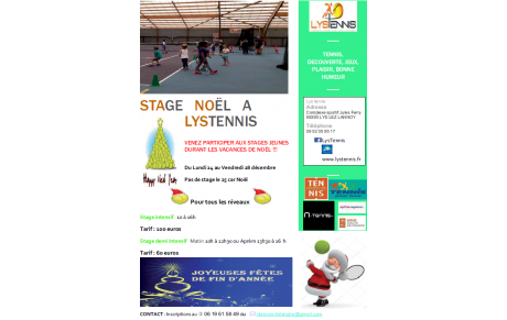 Stage de noël