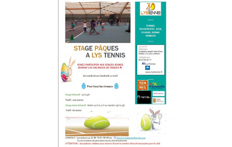 Stage de Pâques 